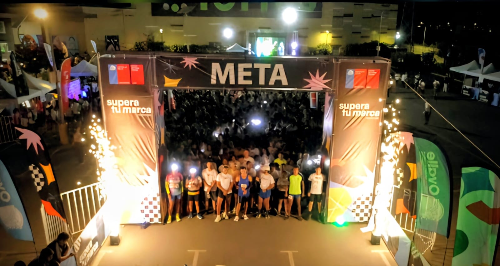 “Supera Tu Marca”: Ovalle se iluminó con masiva corrida nocturna que reunió a más de 2 mil personas